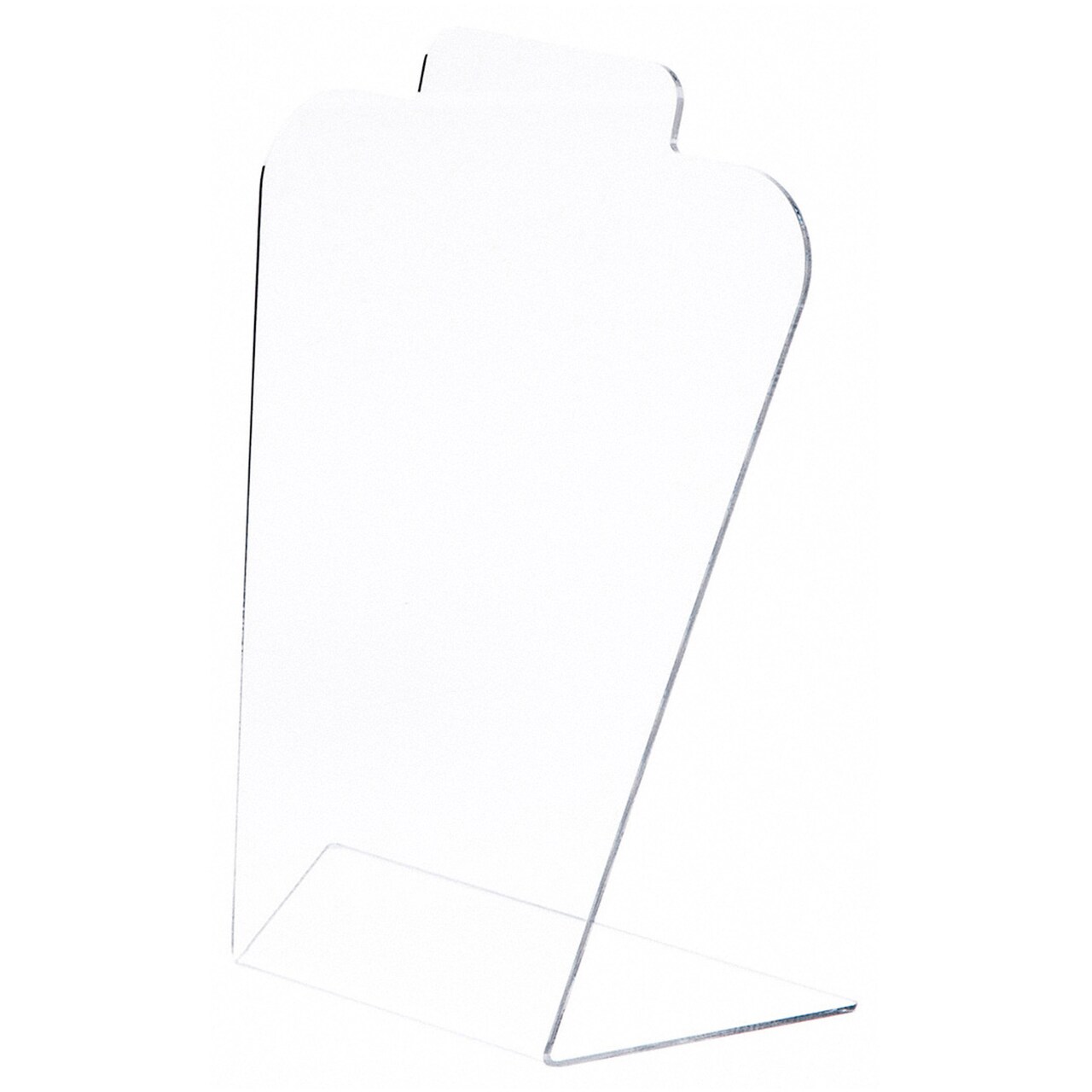 Plymor Clear Acrylic Basic Tall Necklace Display Stand, 8.5" W x 4" D x 11.5" H